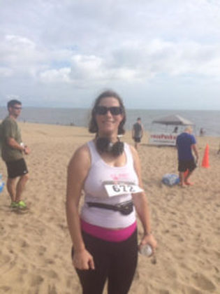Heidi at first 5K