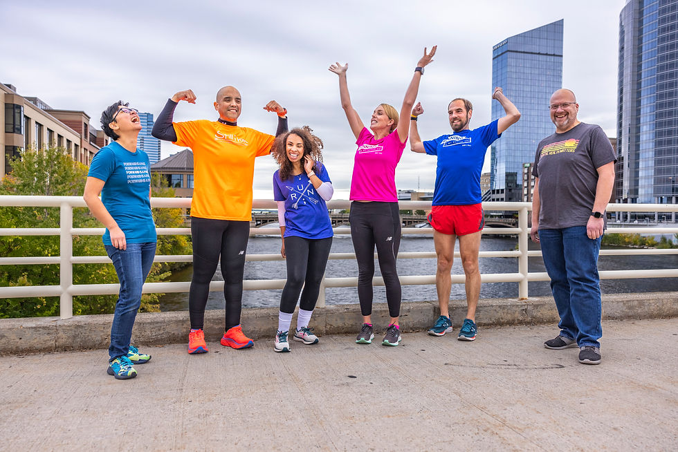 a group of people who run as a self care tool
