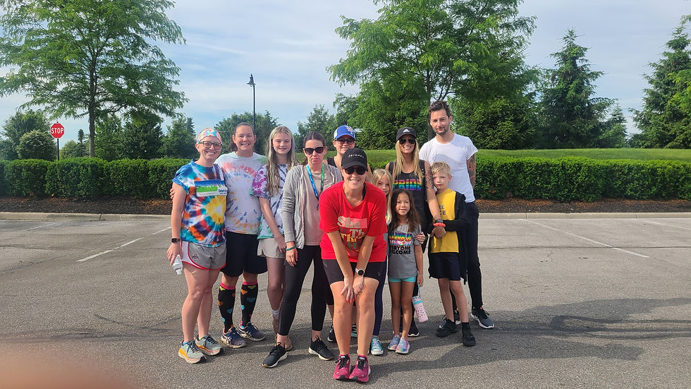 a group of mental health runners