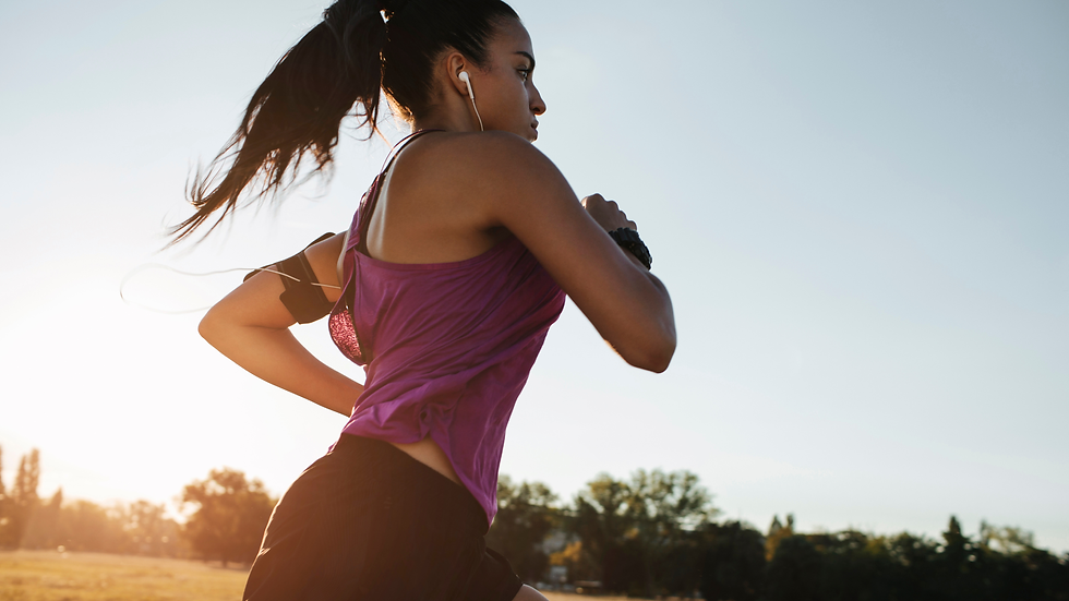 a person running