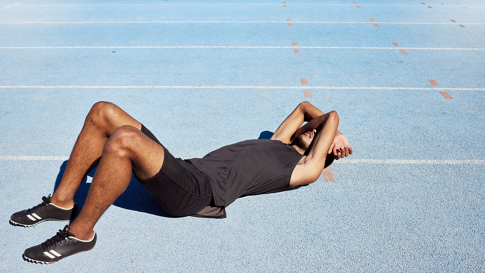 a tired athlete