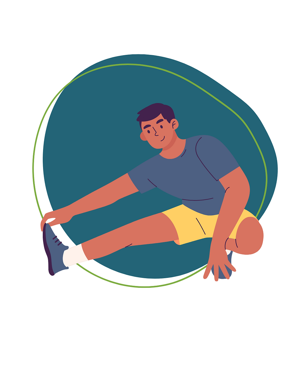 graphic representing stretching