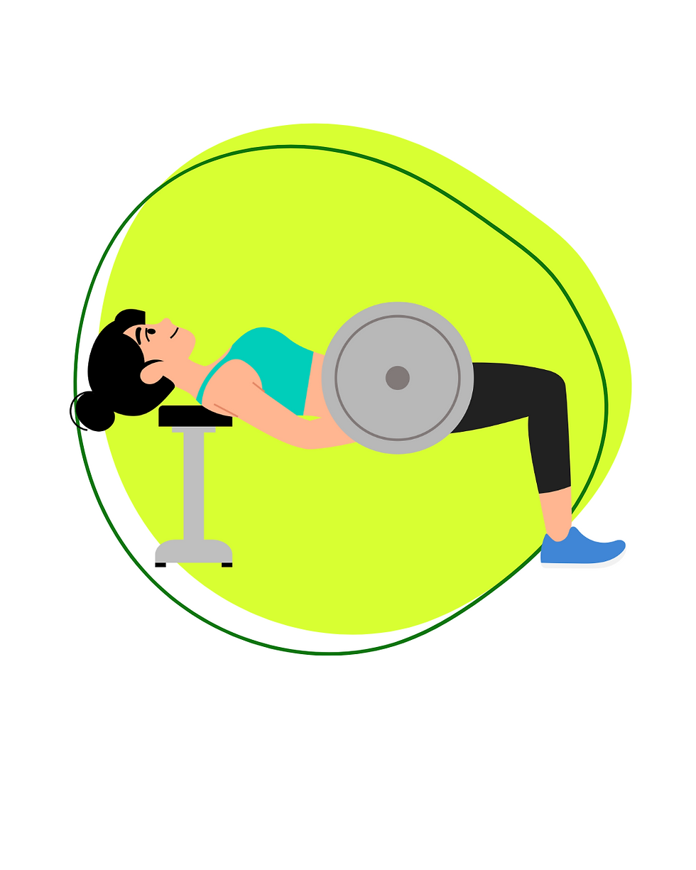 graphic representing barbell hip thrusts