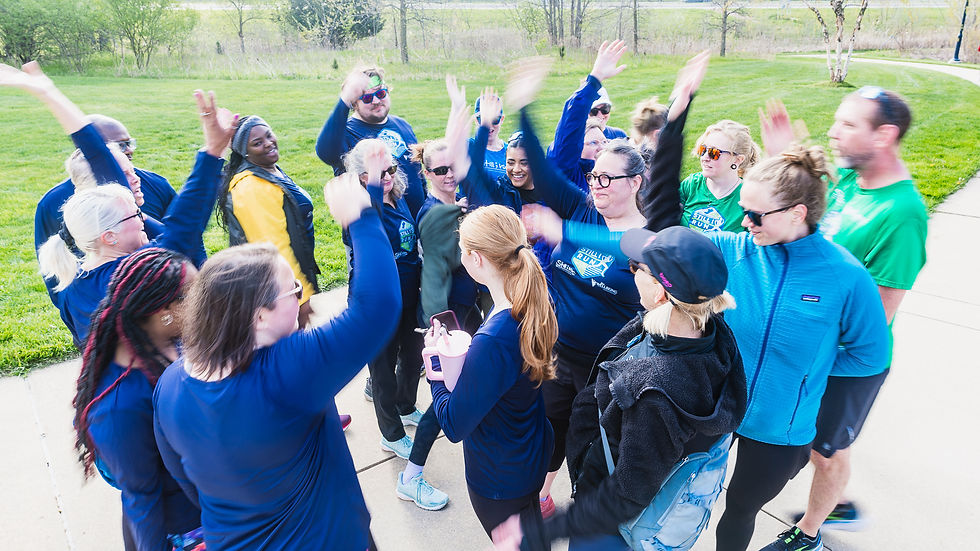 A group of mental health runners who use running as an alternative to anxiety medication