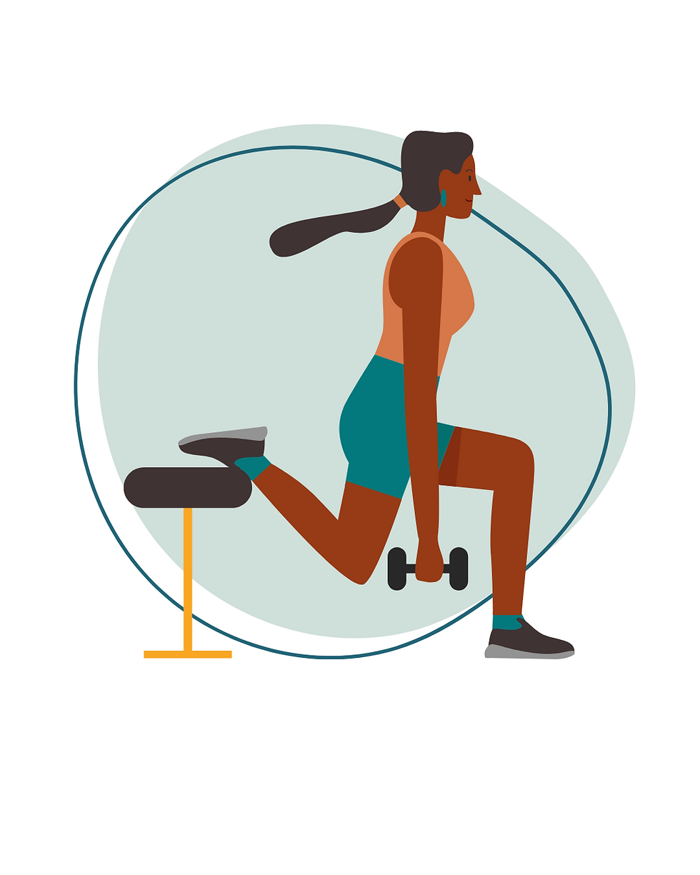 graphic representing bulgarian split squats